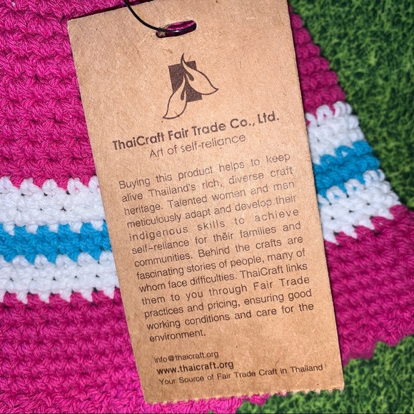 NWT Thai Craft Fair Trade Crochet Baby Hat - Picture 3 of 8